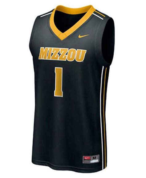 men's nike black missouri tigers replica basketball jersey|missouri nil jerseys.